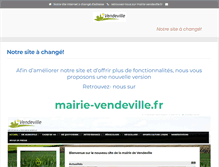 Tablet Screenshot of mairiedevendeville.fr